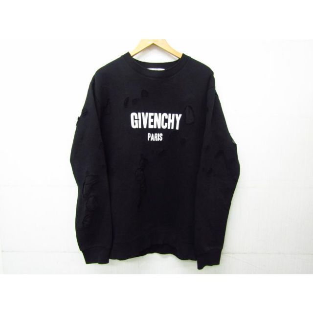GIVENCHY ジバンシー 17AW デストロイ スウェット ダメージ加工 サイズ