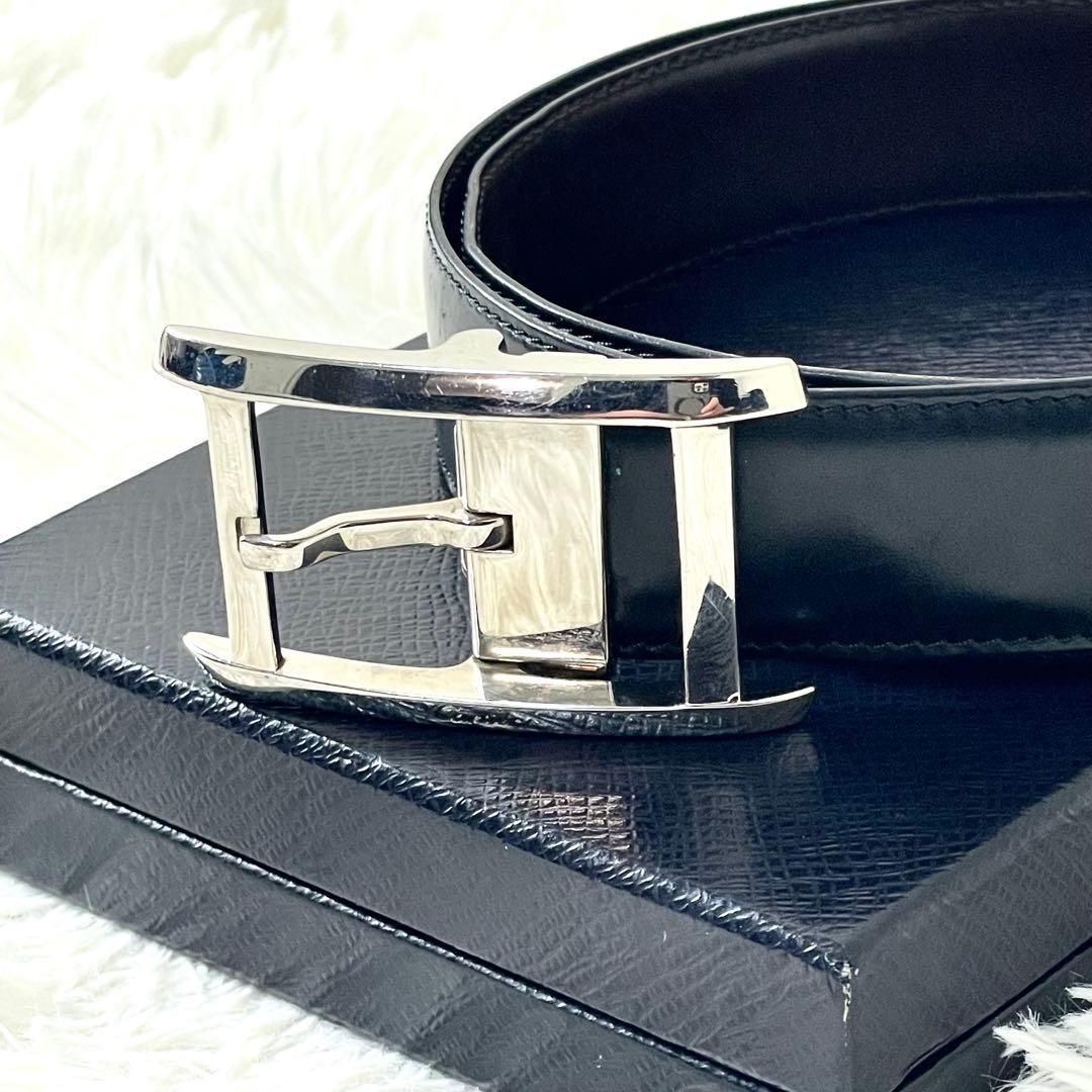 カルティエ Cartier タンクドゥ レザー ベルト ブラック 黒 メンズ