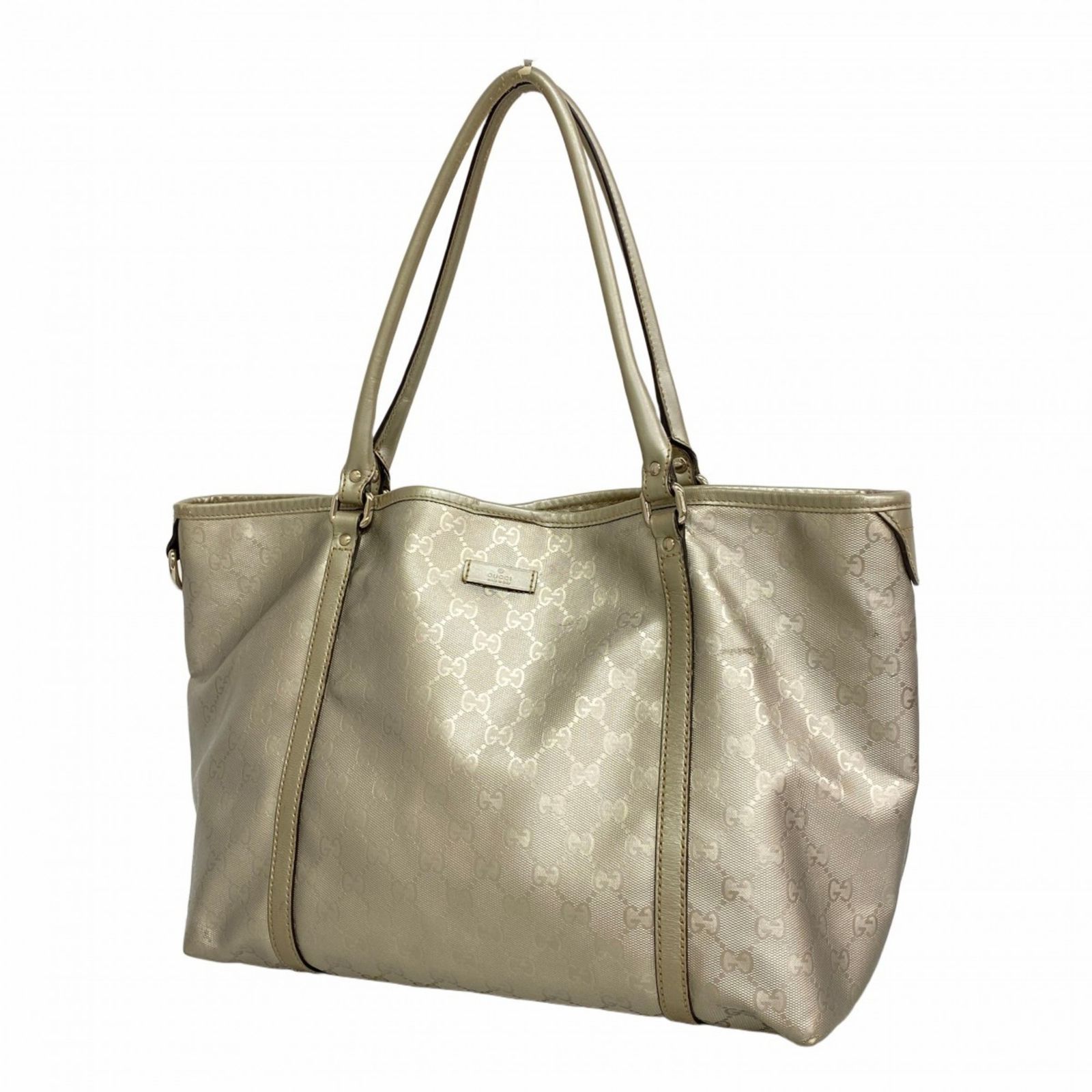 ☆グッチ☆GUCCI☆GGインプリメ☆シルバー☆トートバッグ
