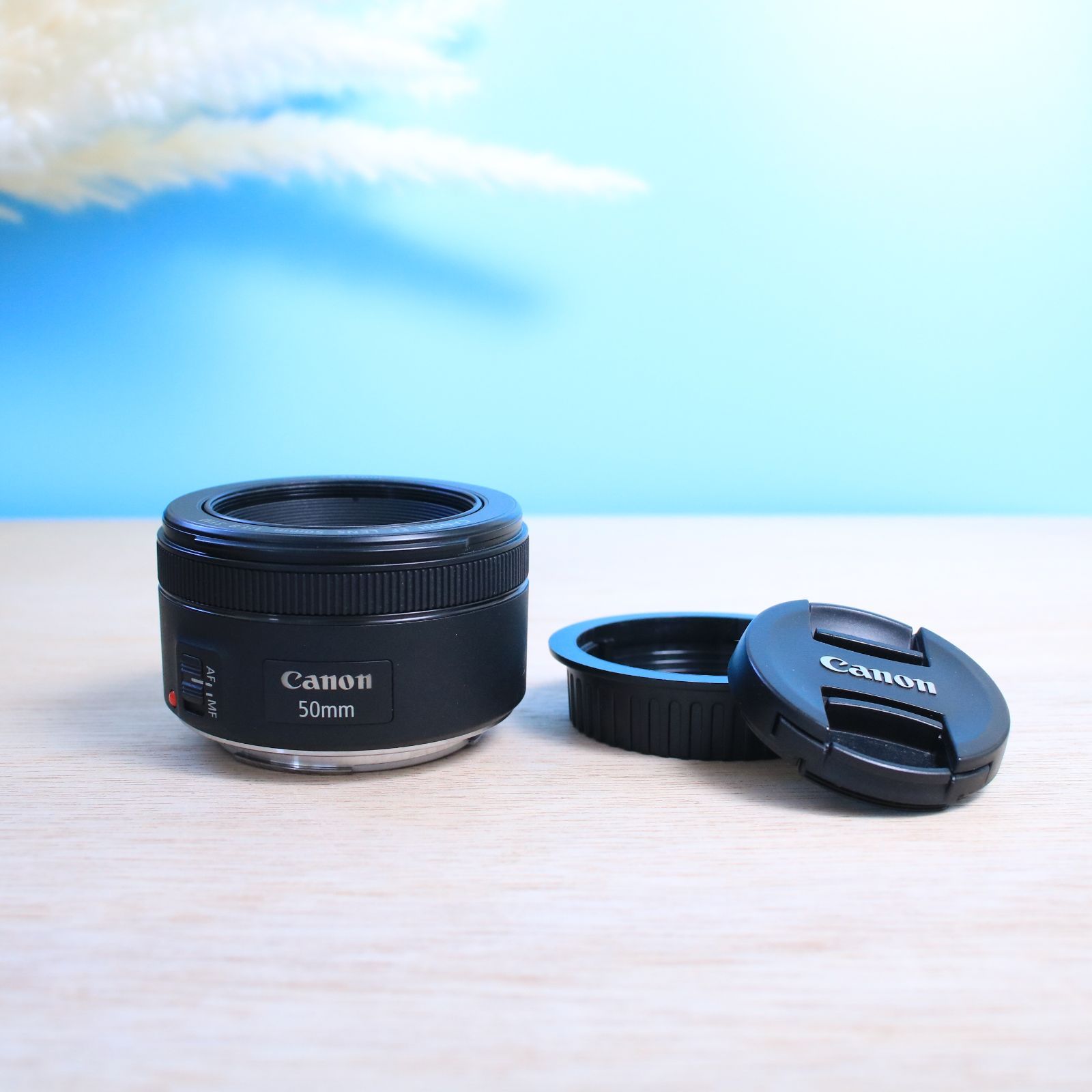 極美品❁明るい単焦点レンズ Canon キャノン EF 50mm F1.8 STM EF
