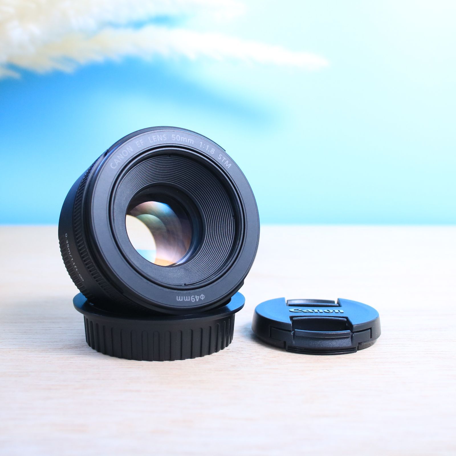 極美品❁明るい単焦点レンズ Canon キャノン EF 50mm F1.8 STM EF