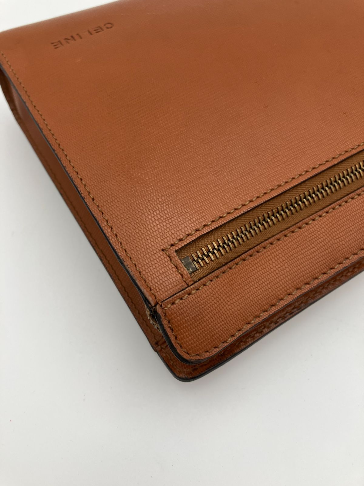 CELINE セリーヌ クラッチバッグ レザー ブラウン 4483 - メルカリ