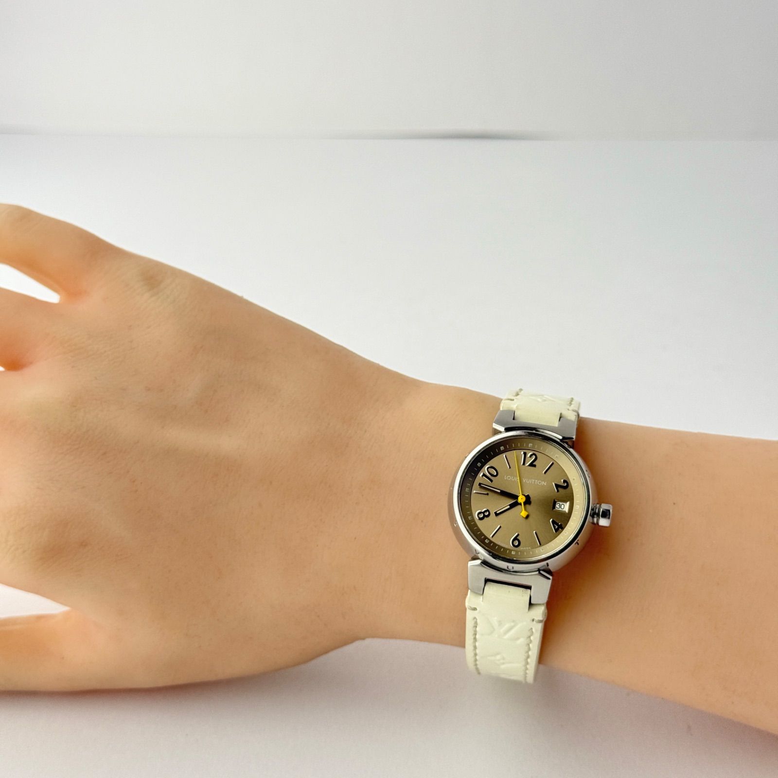 ルイヴィトン タンブール Q1212 新品電池 レディース 腕時計 584