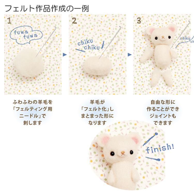 スターターセット付き クロワッサンを持ったシロクマのキーホルダー