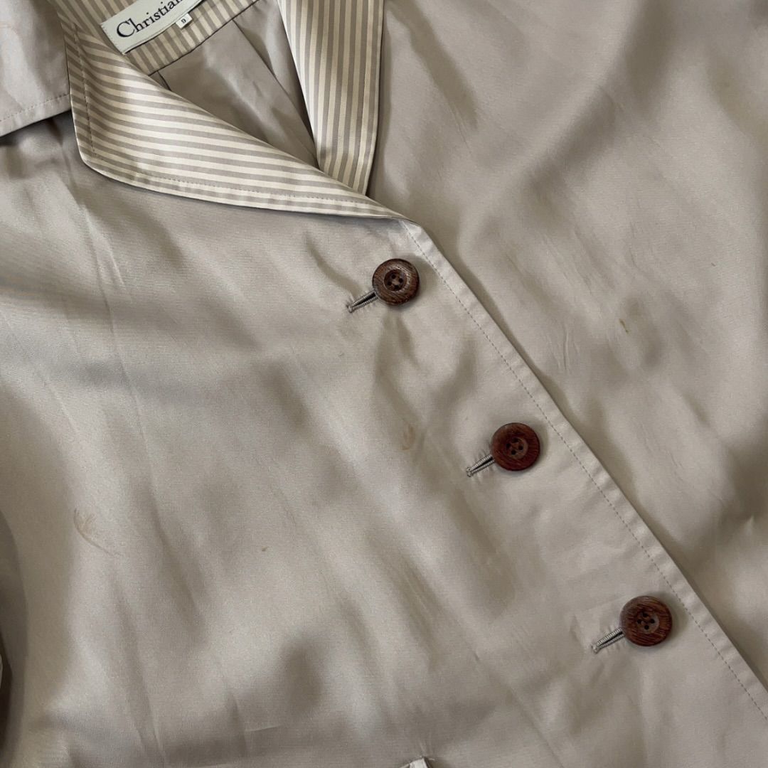 Christian Dior クリスチャンディオール シルクスプリングコート