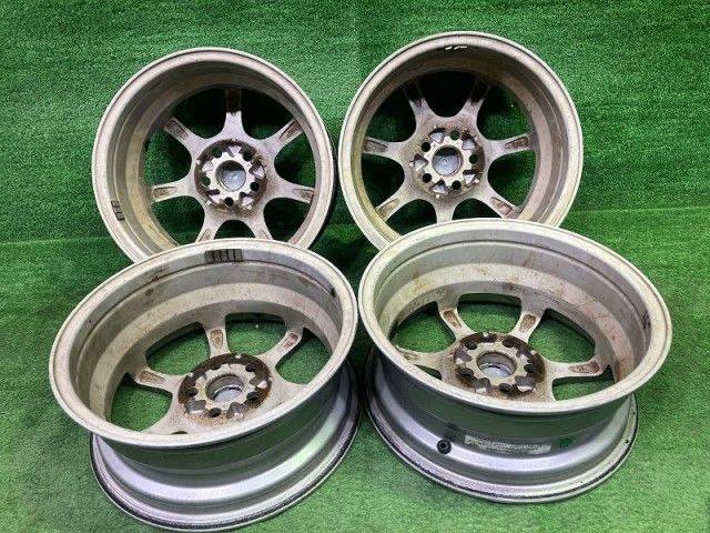 カイノス ﾌﾟﾘｳｽ ｳｨｯｼｭ ホイール アルミ シルバー 15インチ 6J 5穴 4本