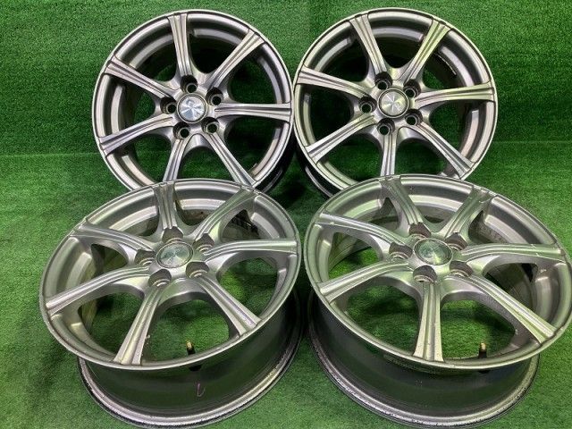 カイノス ﾌﾟﾘｳｽ ｳｨｯｼｭ ホイール アルミ シルバー 15インチ 6J 5穴 4本