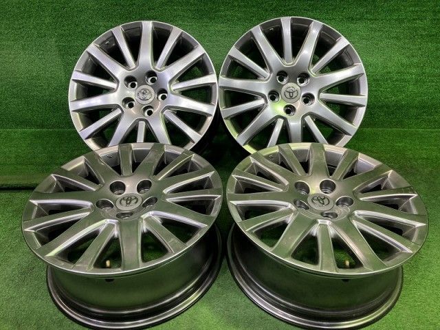 トヨタ TOYOTA 純正 クラウンマジェスタ UZS187 ホイール アルミ ガンメタ 17インチ 7J 5穴 4本 114.3 +45