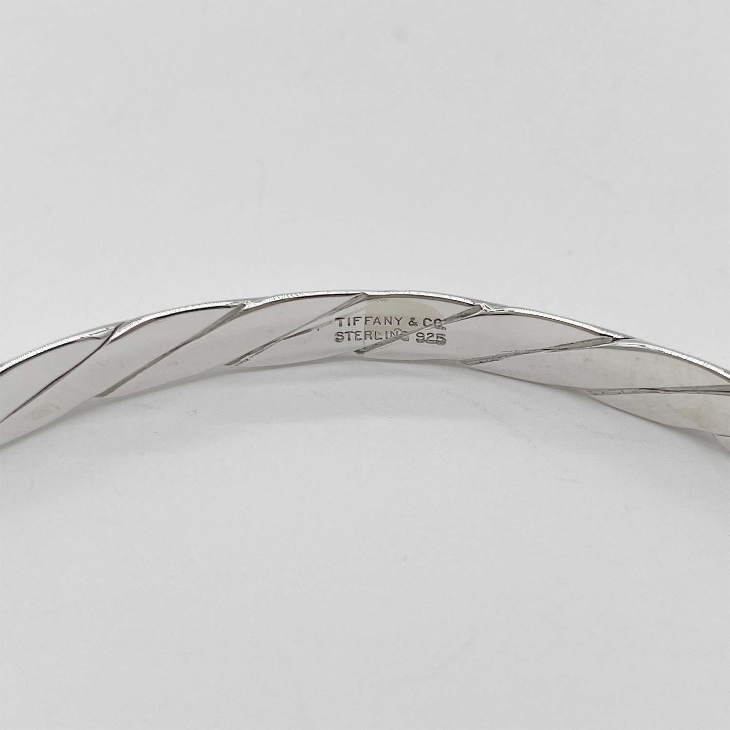 Tiffany&Co. ティファニー 20cm ナイフエッジ ツイスト バングル SV925