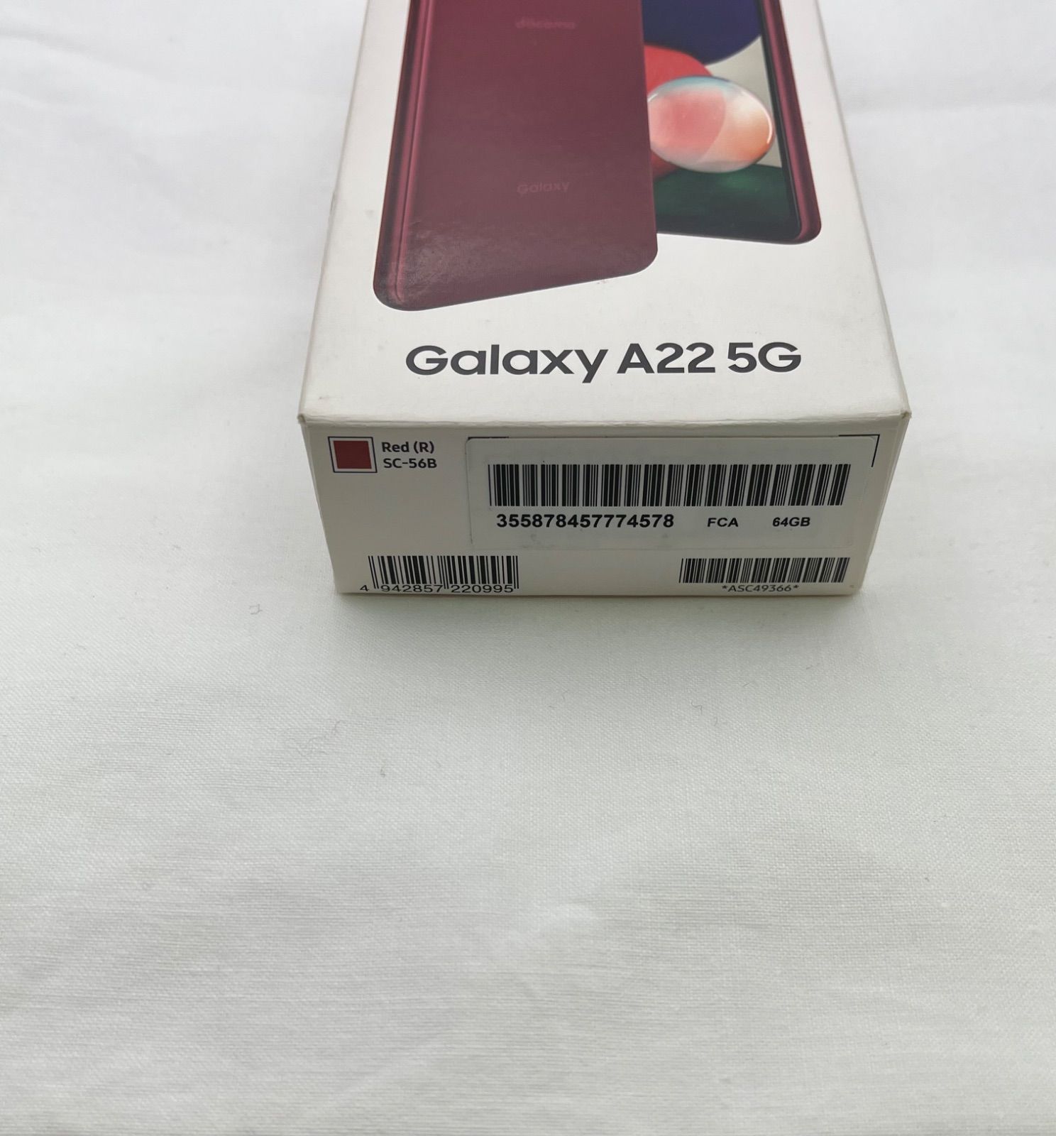 美品　Galaxy SC-56B docomo レッド Galaxy 【送料無料】美品 SIMフリー docomo A22 5G SC-56B レッド : JM