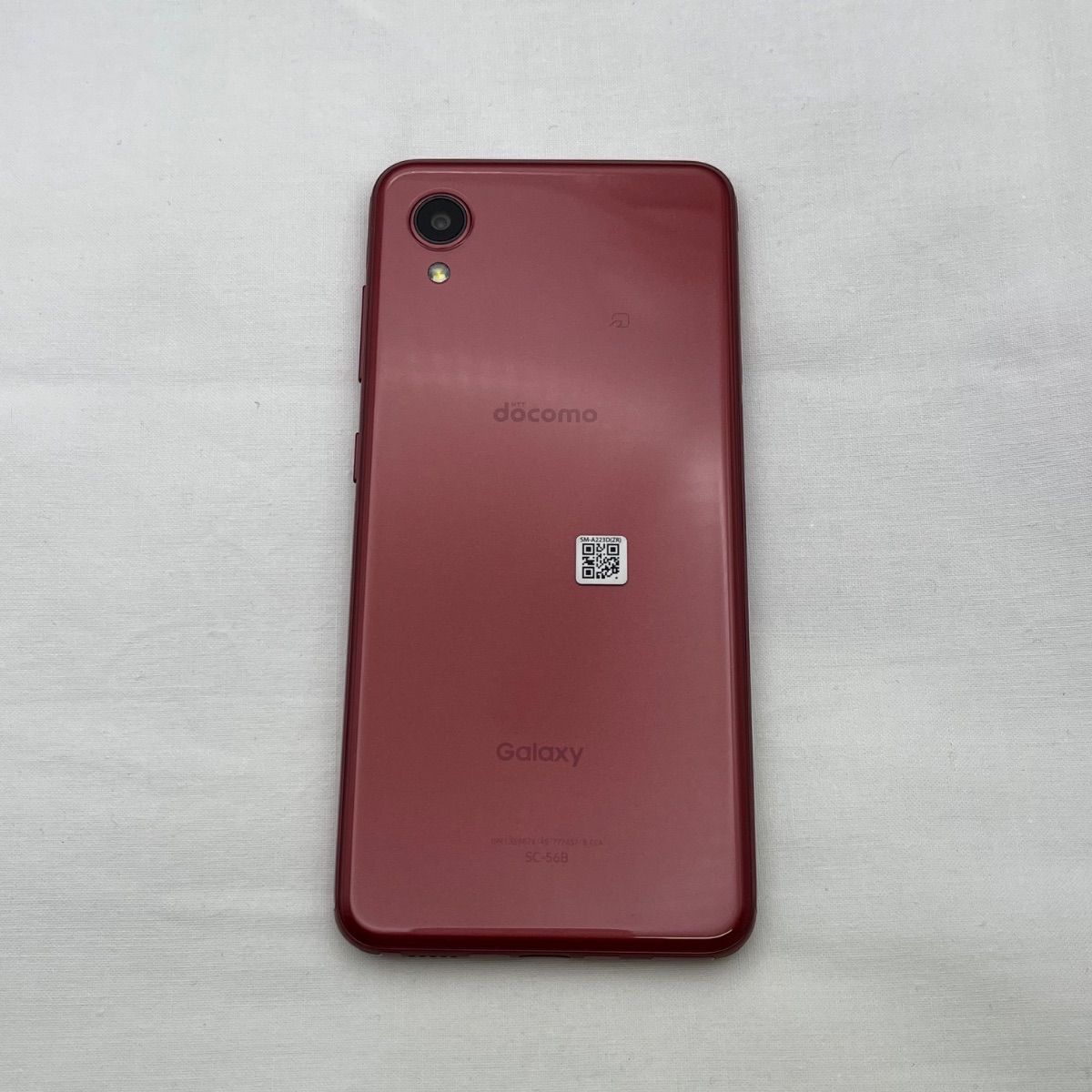 ▽docomo ドコモ Galaxy/A22/5G 64GB SC-56B レッド バッテリー良好