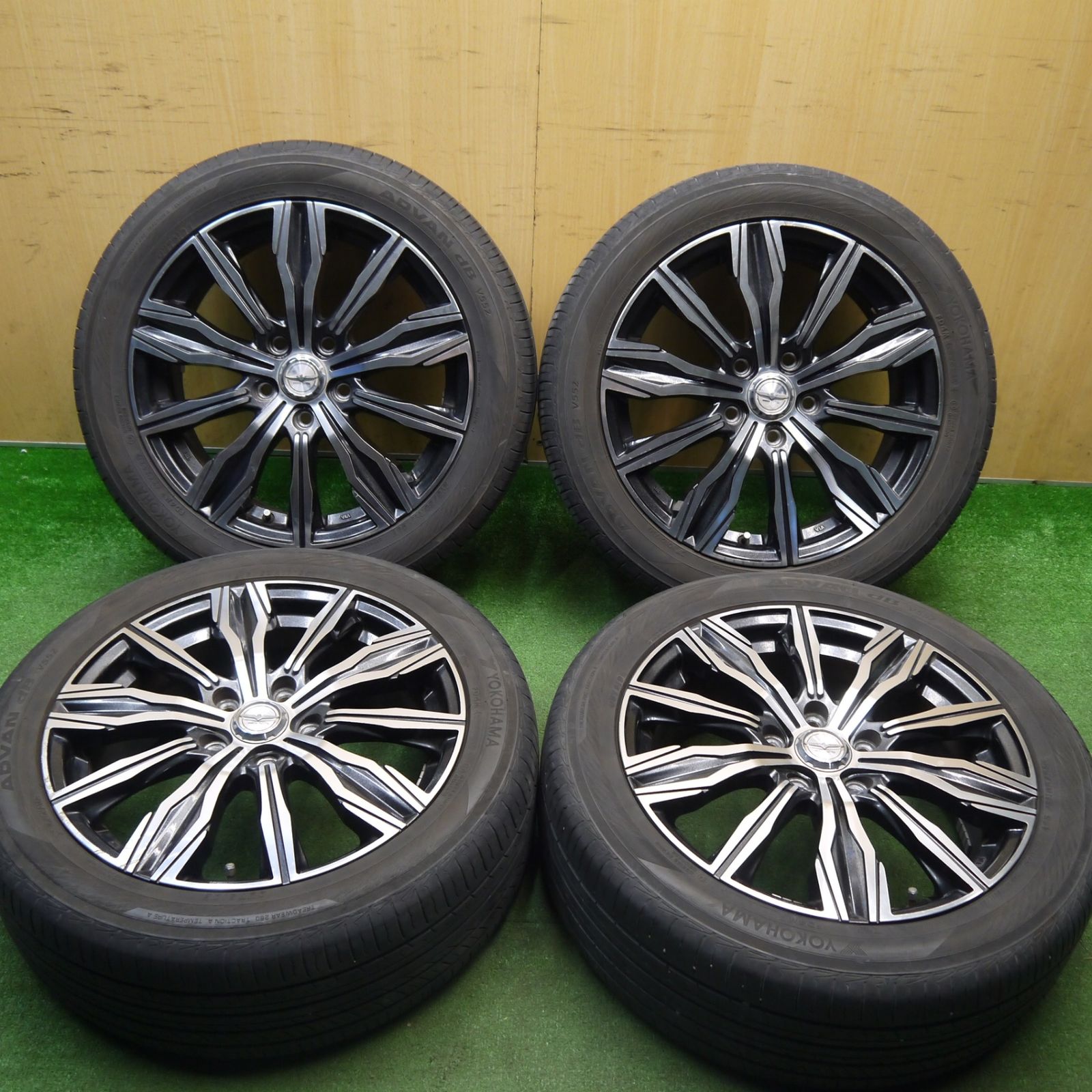 はると。購入不可ジャンク品 引き取りのみ バリ溝！9.5分☆215/50R17 ヨコハマ アドバン dB V552 makina ISOTTA