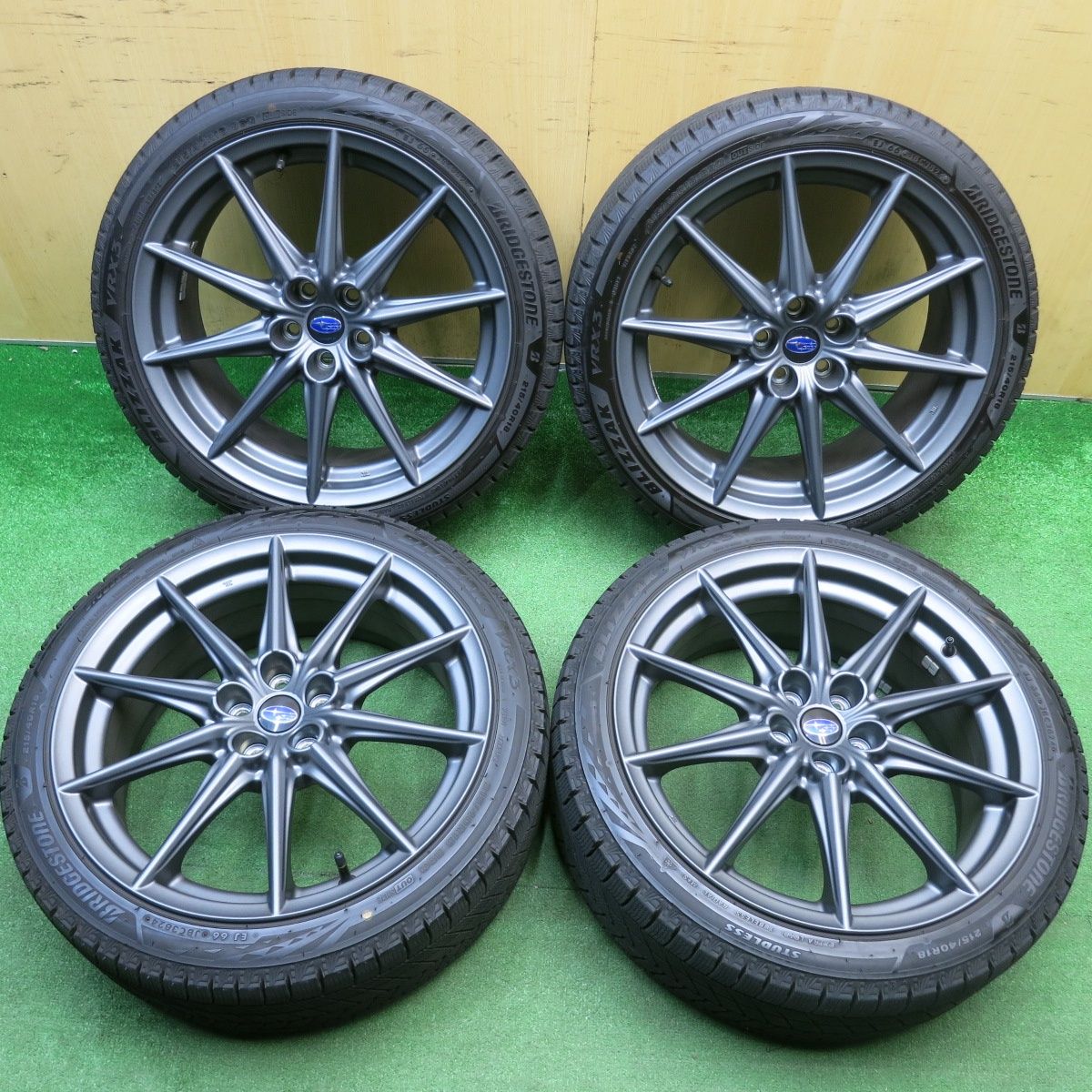 バリ溝！24年！キレイ！9.5分☆スバル BRZ トヨタ 86 純正 215/40R18 