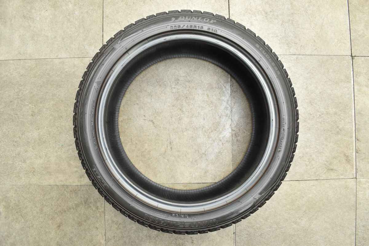 バリ溝】ダンロップ ウインターマック WM02 225/45R18 4本 クラウン 