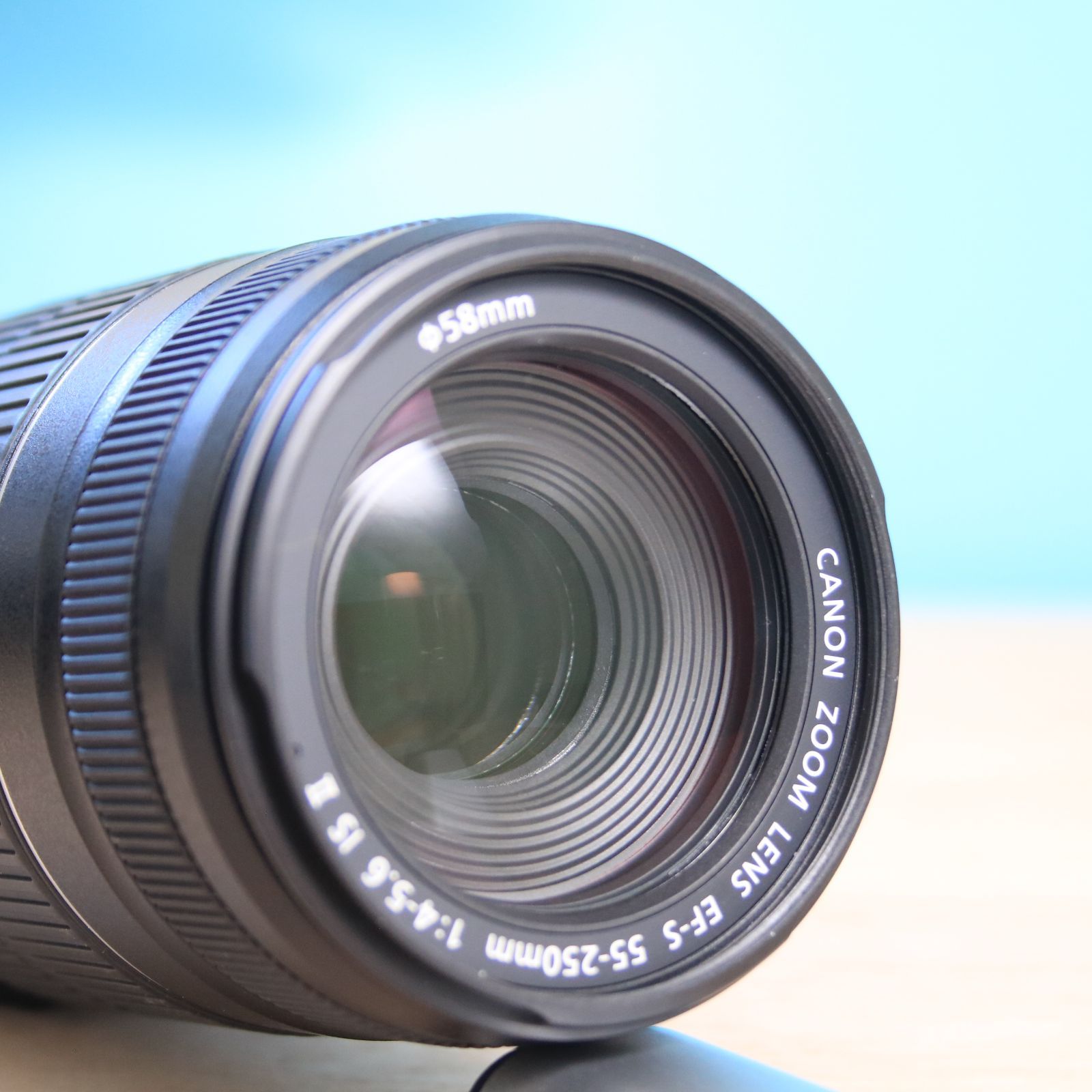 かめら屋】極美品 Canon キャノン EF-S 55-250mm F4-5.6 IS 手振れ