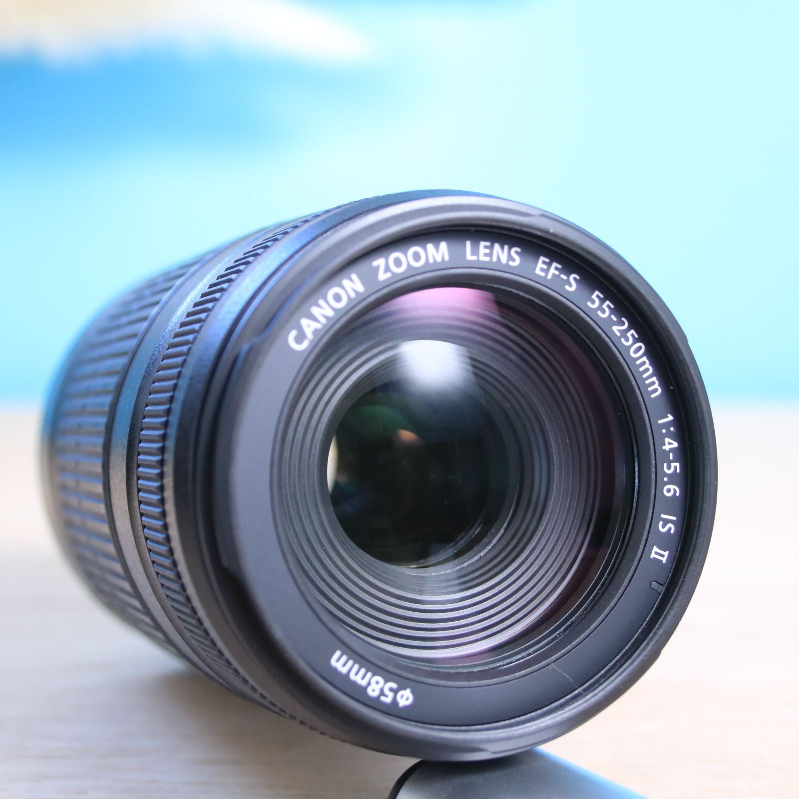 極美品❁手ブレ補正レンズ Canon EF-S 55-250mm IS II 望遠レンズ
