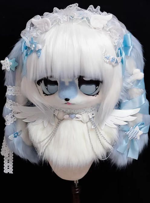 着ぐるみヘッド kigurumi NO.222 うさぎ 水色 ファースーツ 全頭ヘッド