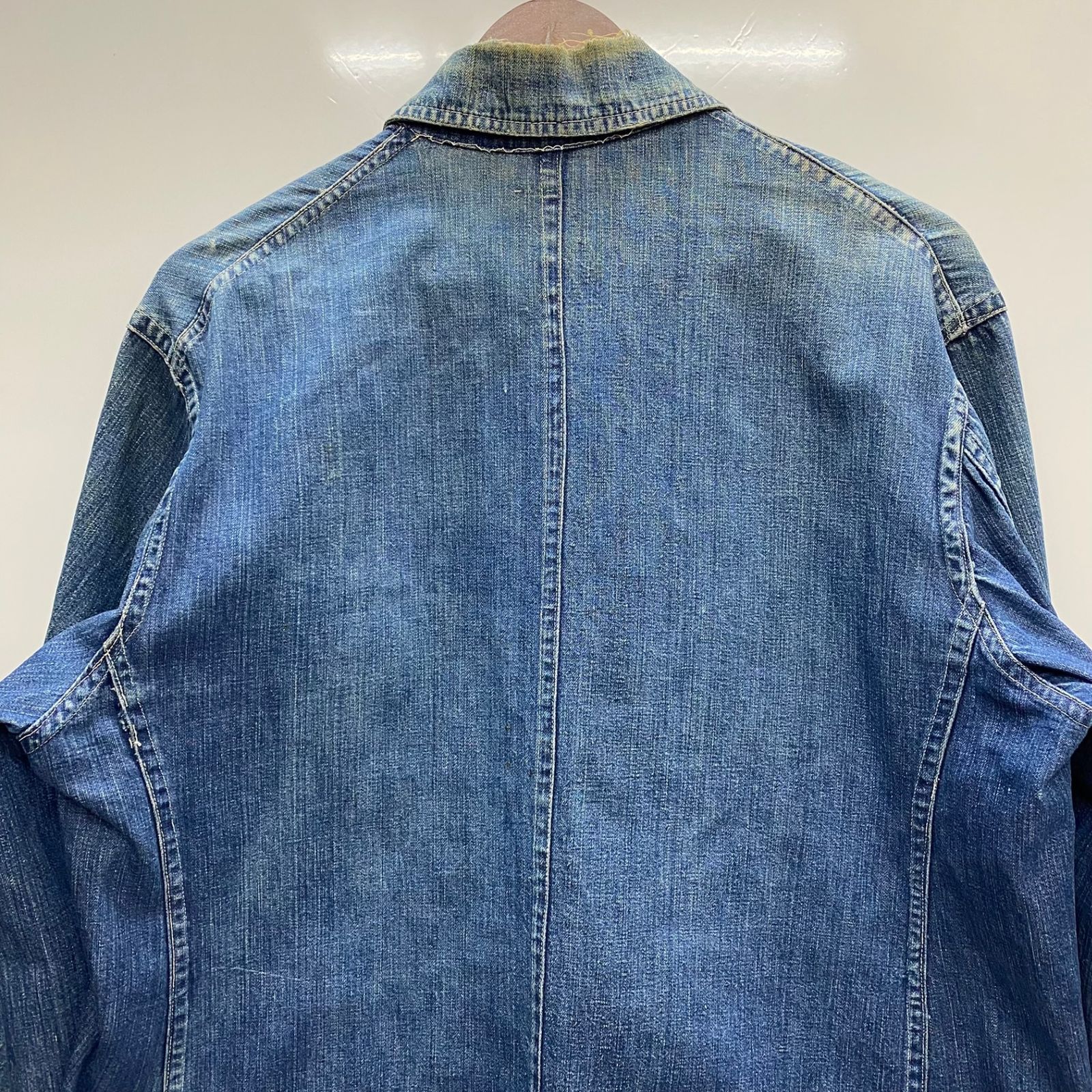 ヴィンテージ vintage 40's 大戦カバーオール ドーナツボタン 3つ