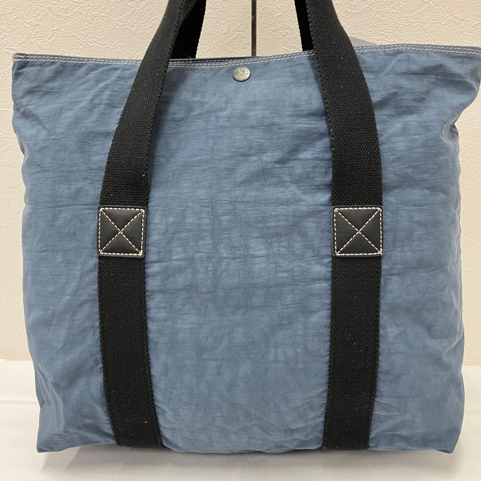 8829 KIPLING キプリング トートバッグ ブルー系 青 ナイロン 無地 