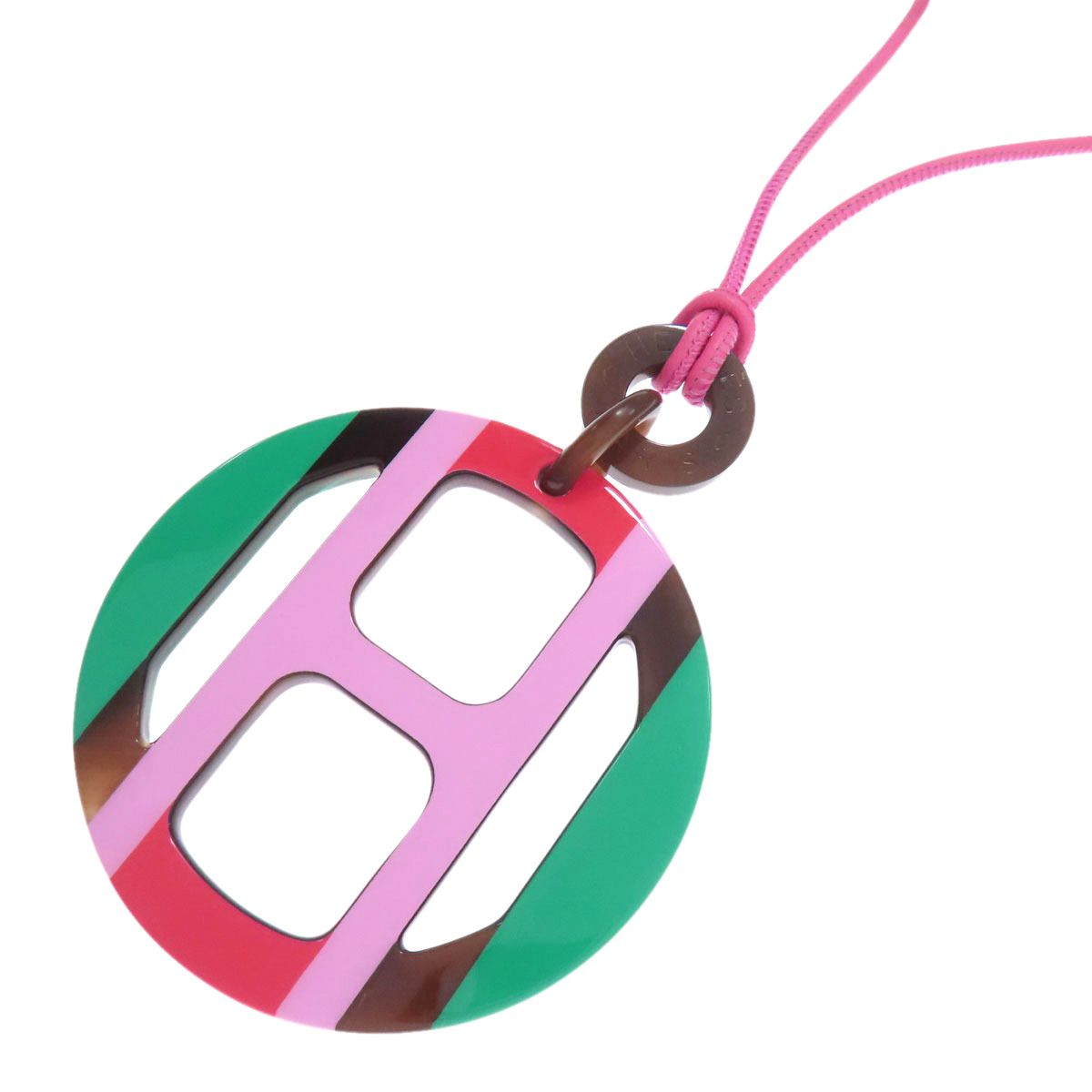 HERMES エルメスHエキップバッファローホーンネックレス HERMES エルメス バッファローホーン Hエキップ ネックレス