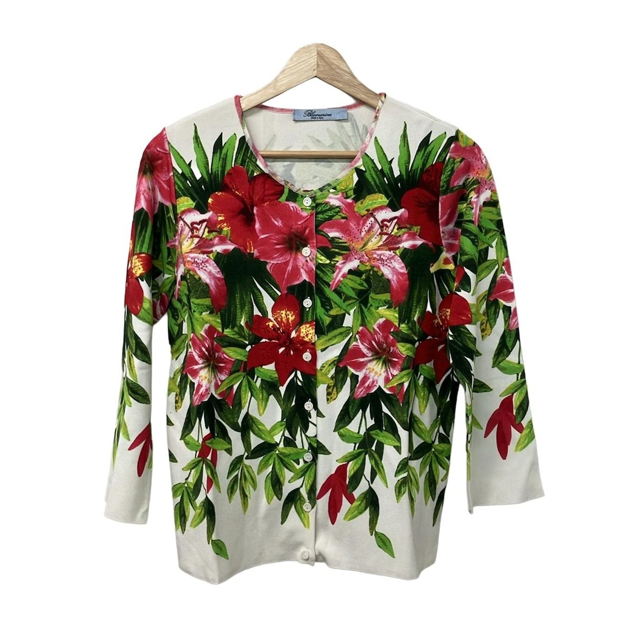 BLUMARINE(ブルマリン) カーディガン サイズI44 L レディース - 白