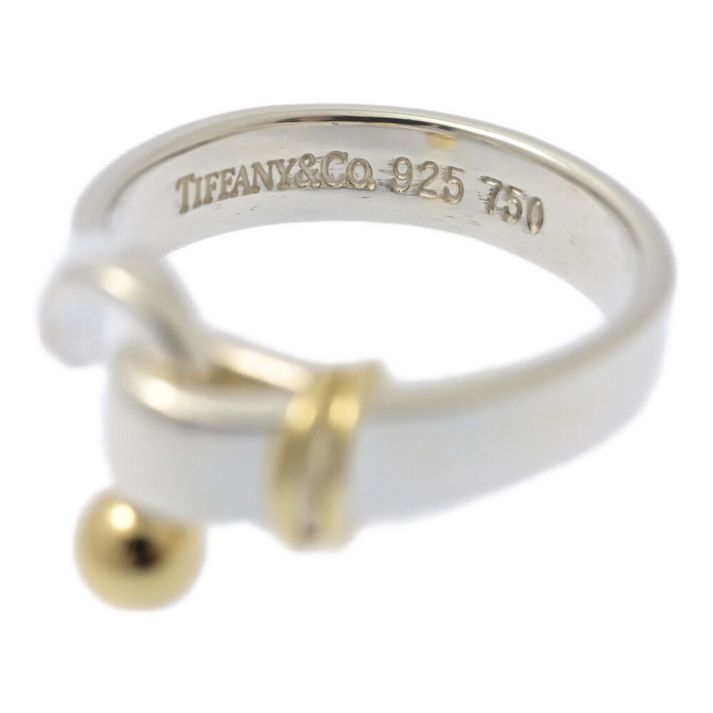 TIFFANY ＆ Co.ティファニー フックアンドアイリング・指輪/Sv925×K18