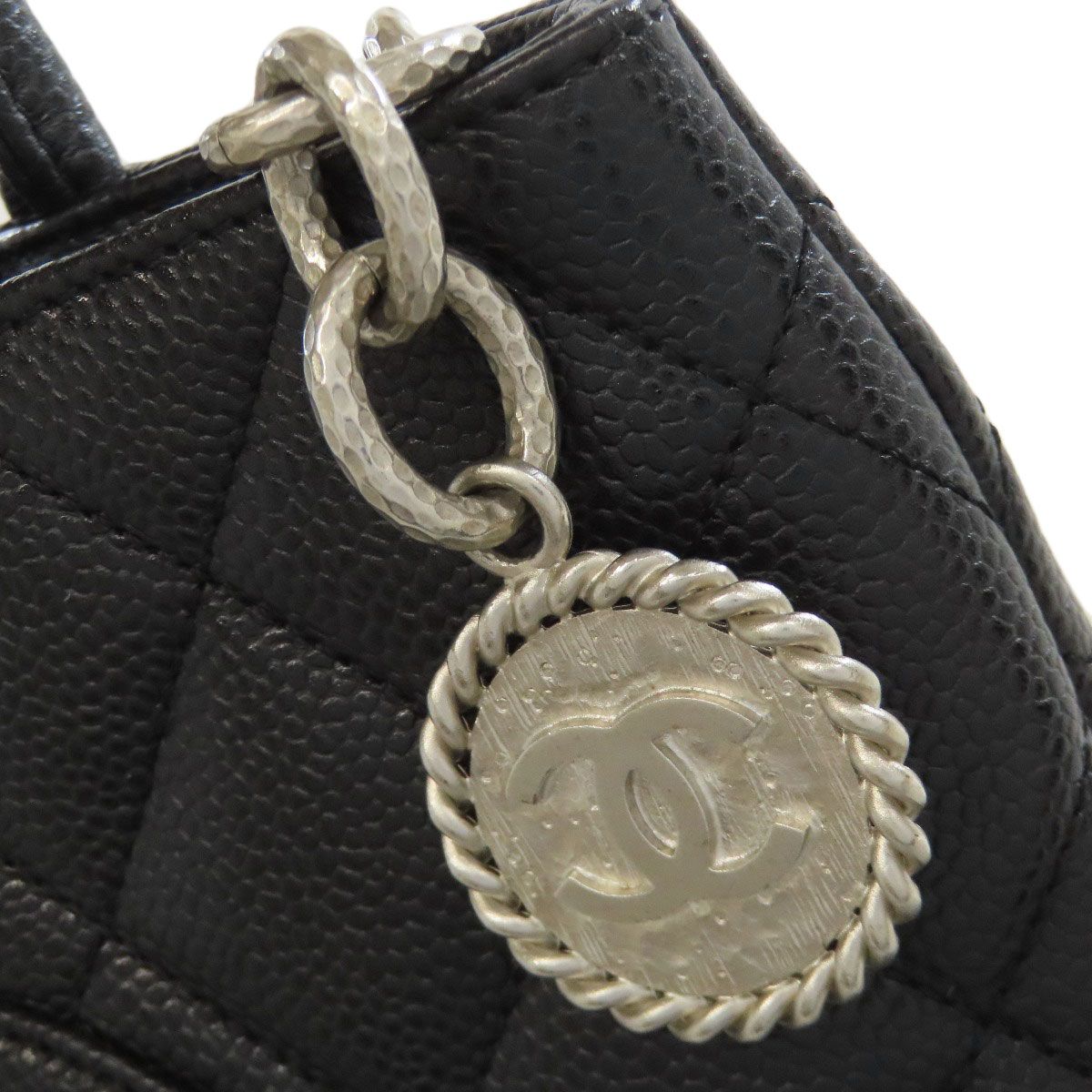 CHANEL シャネル 復刻トート シルバー金具 トートバッグ グレインド 