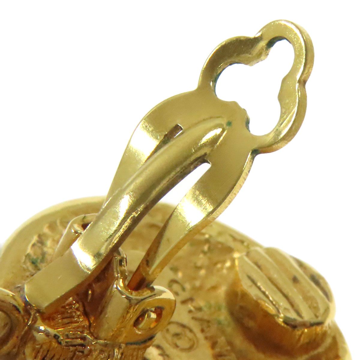 CHANEL シャネル ロゴ フープ イヤリング 金属製 レディース [中古