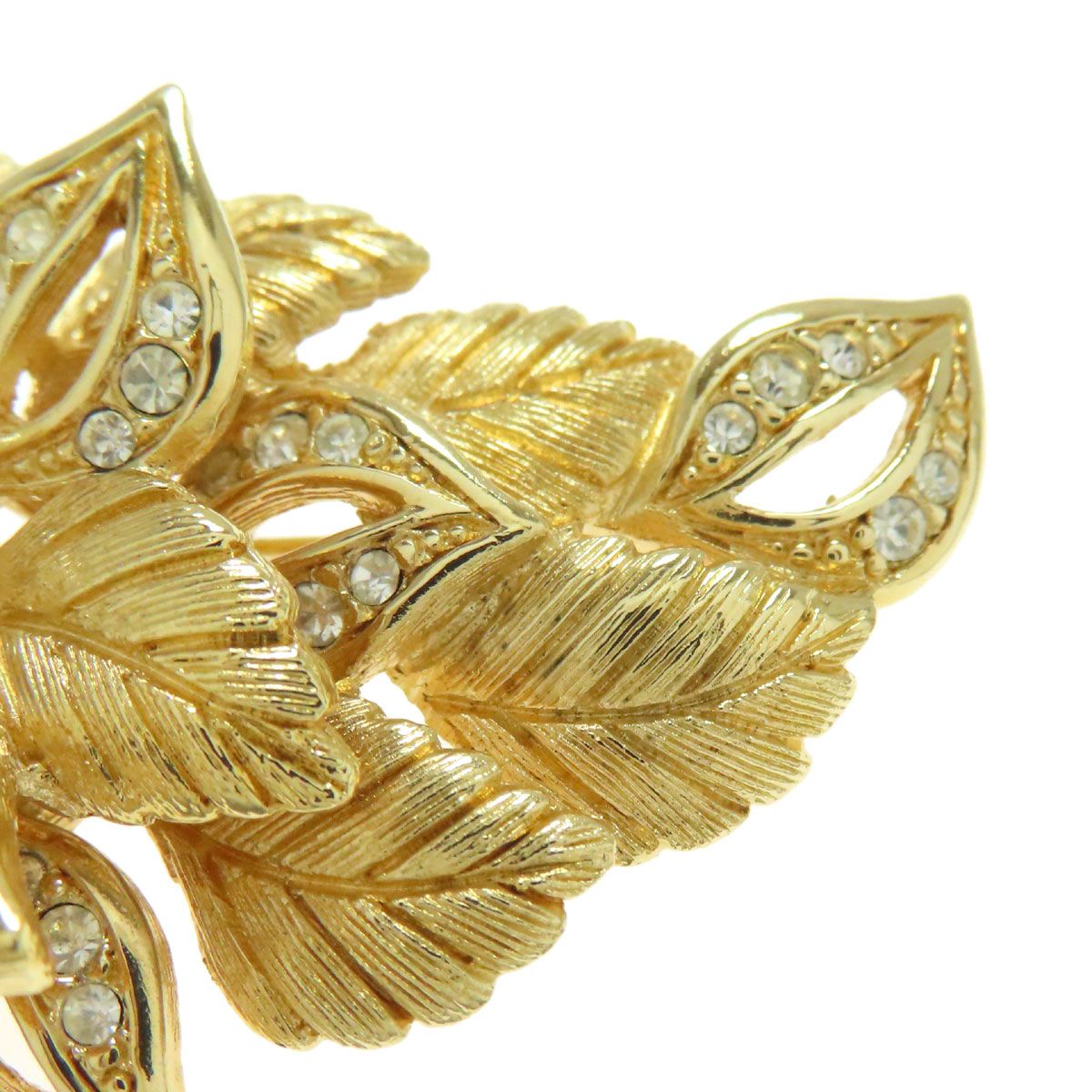 CHRISTIAN DIOR クリスチャンディオール フラワー ラインストーン