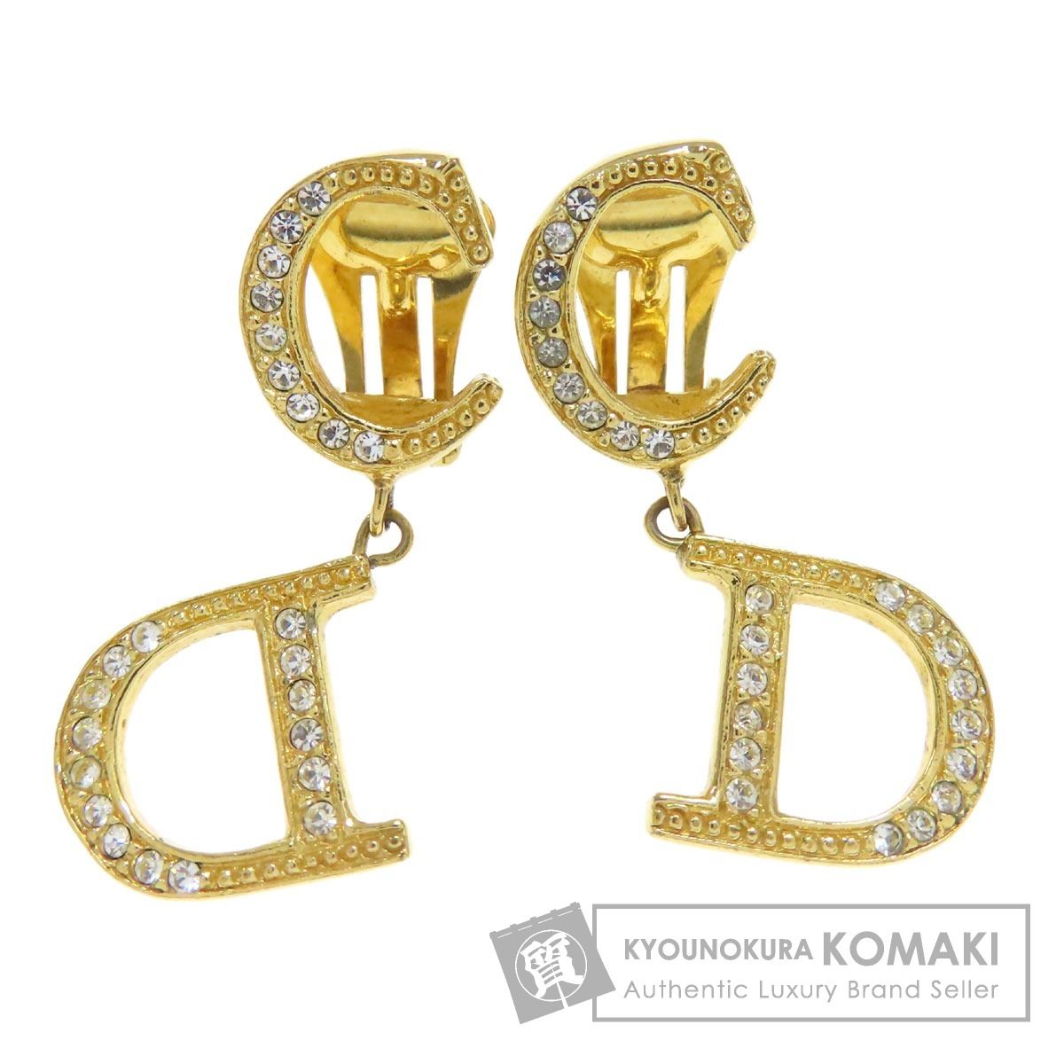 CHRISTIAN DIOR クリスチャンディオール CDロゴ ピアス 金属製