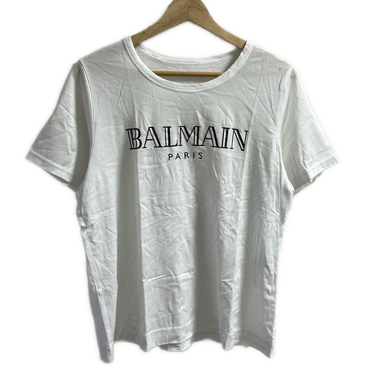 BALMAIN(バルマン) 半袖Tシャツ サイズ13+ S メンズ - 白×黒 - メルカリ