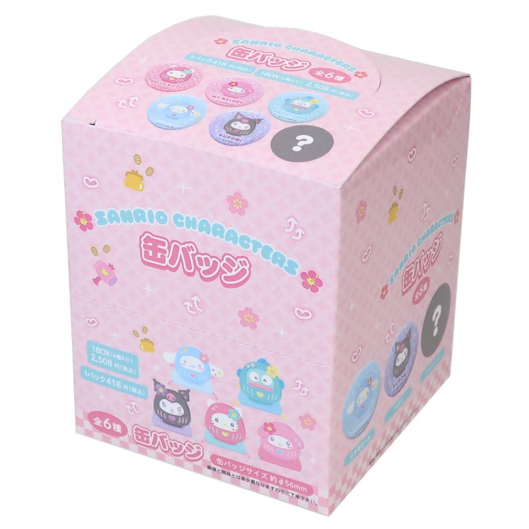 サンリオキャラクター 缶バッジ 6個セット サンリオキャラクターズ カンバッジ 缶バッジ 全6種 6個入セット