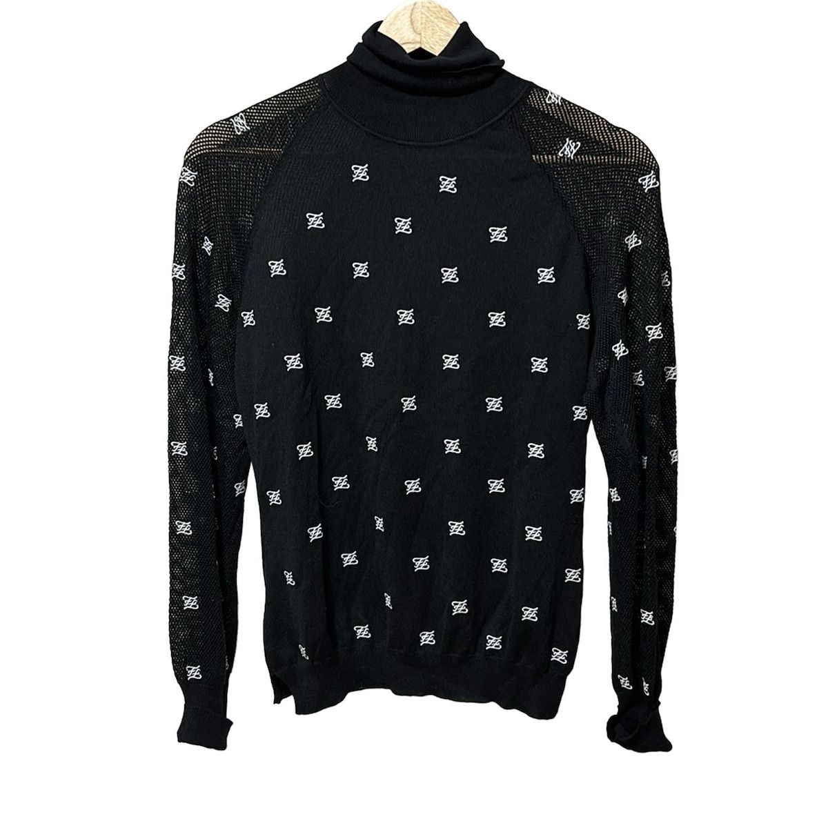 FENDI(フェンディ) 長袖セーター サイズ40 M レディース美品 - 黒×白