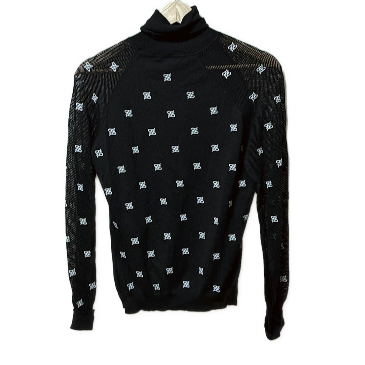 FENDI(フェンディ) 長袖セーター サイズ40 M レディース美品 - 黒×白