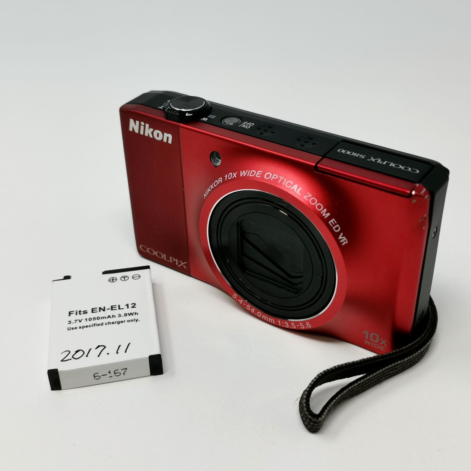Nikon COOLPIX S8000 赤 レッド 充電器ないため動作未確認 小傷あり SD