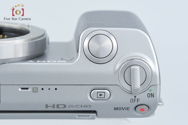 中古】SONY ソニー α NEX-5 ダブルレンズキット シルバー シャッター