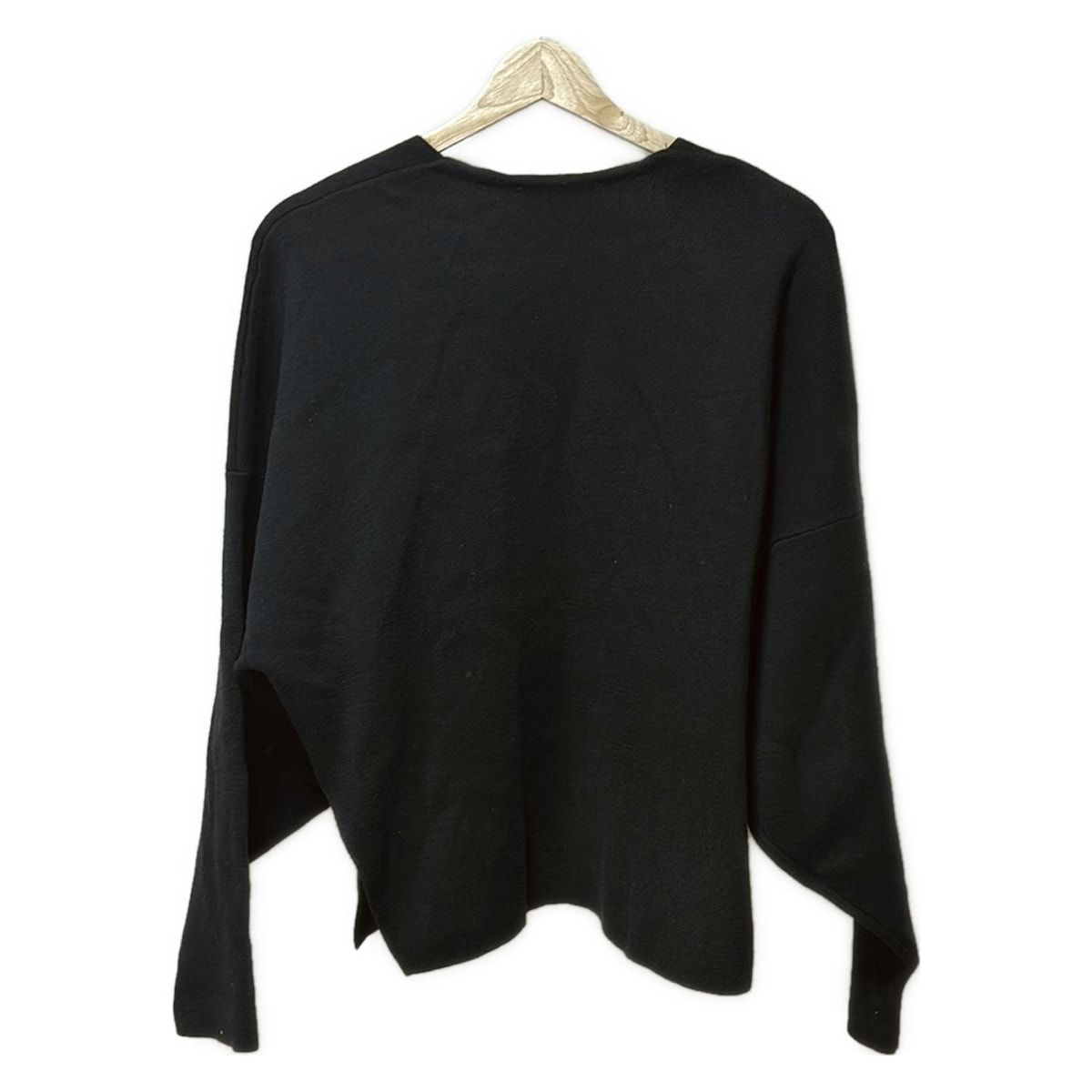 エンフォルド　黒長袖フレアトップス　38サイズ ENFOLD(エンフォルド) カーディガン サイズ38 M レディース - 黒 長袖