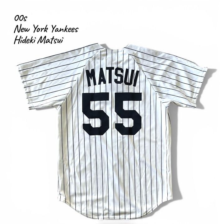 00s USA製 Majestic New York Yankees Hideki Matui #55 ニューヨーク