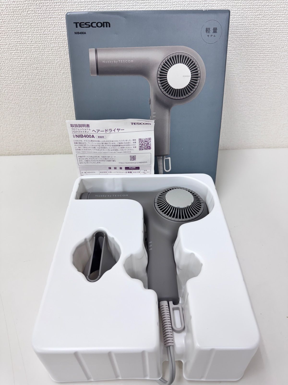 12K2#40 Nobby by TESCOM NIB400A ドライヤー - メルカリ