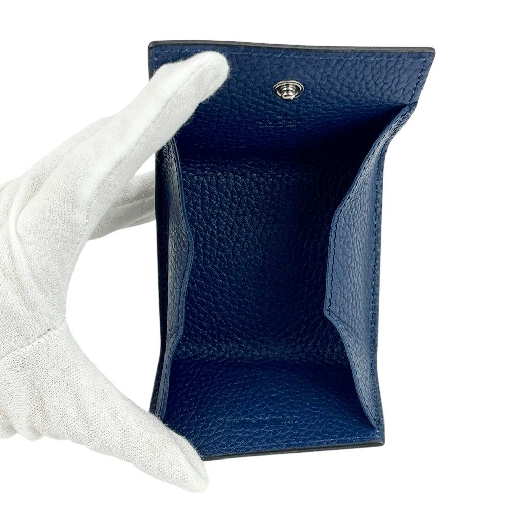 グッチ ■新同■ ケース 小銭入れ コンパクト 財布 ロゴ レザー ブルー 771160 【537608】11 グッチ □新同□ コインケース 小銭入れ コンパクト 財布 ロゴ レザー
