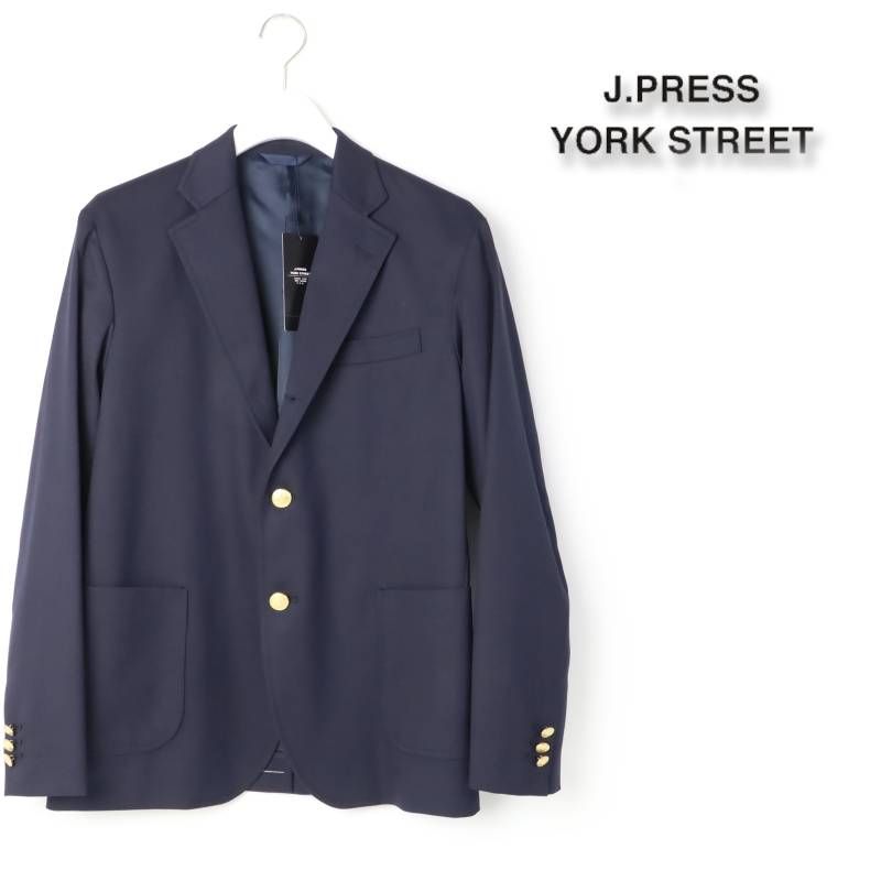 新品 J.PRESS ジェイプレス ヨークストリート 紺ブレザー ネイビー 