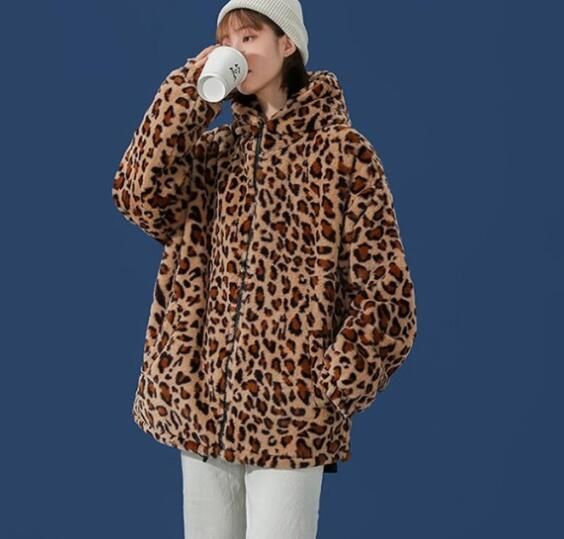 ヒョウ柄 レオパード ボア ジャケット メンズ レディース ファー