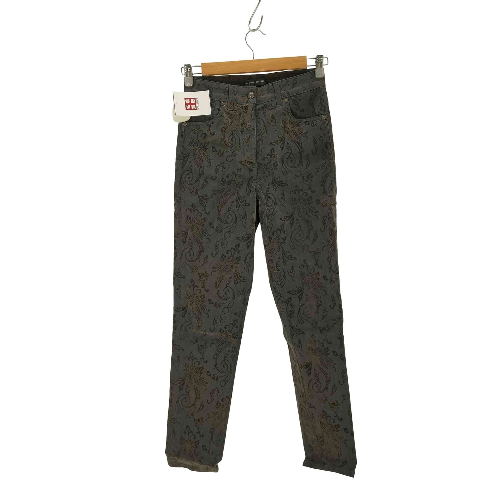 エトロ ETRO イタリア製 ペイズリーストレッチパンツ レディース 表記