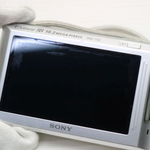 良品中古 Cyber-shot DSC-TX1 シルバー 即日発送 SONY デジカメ