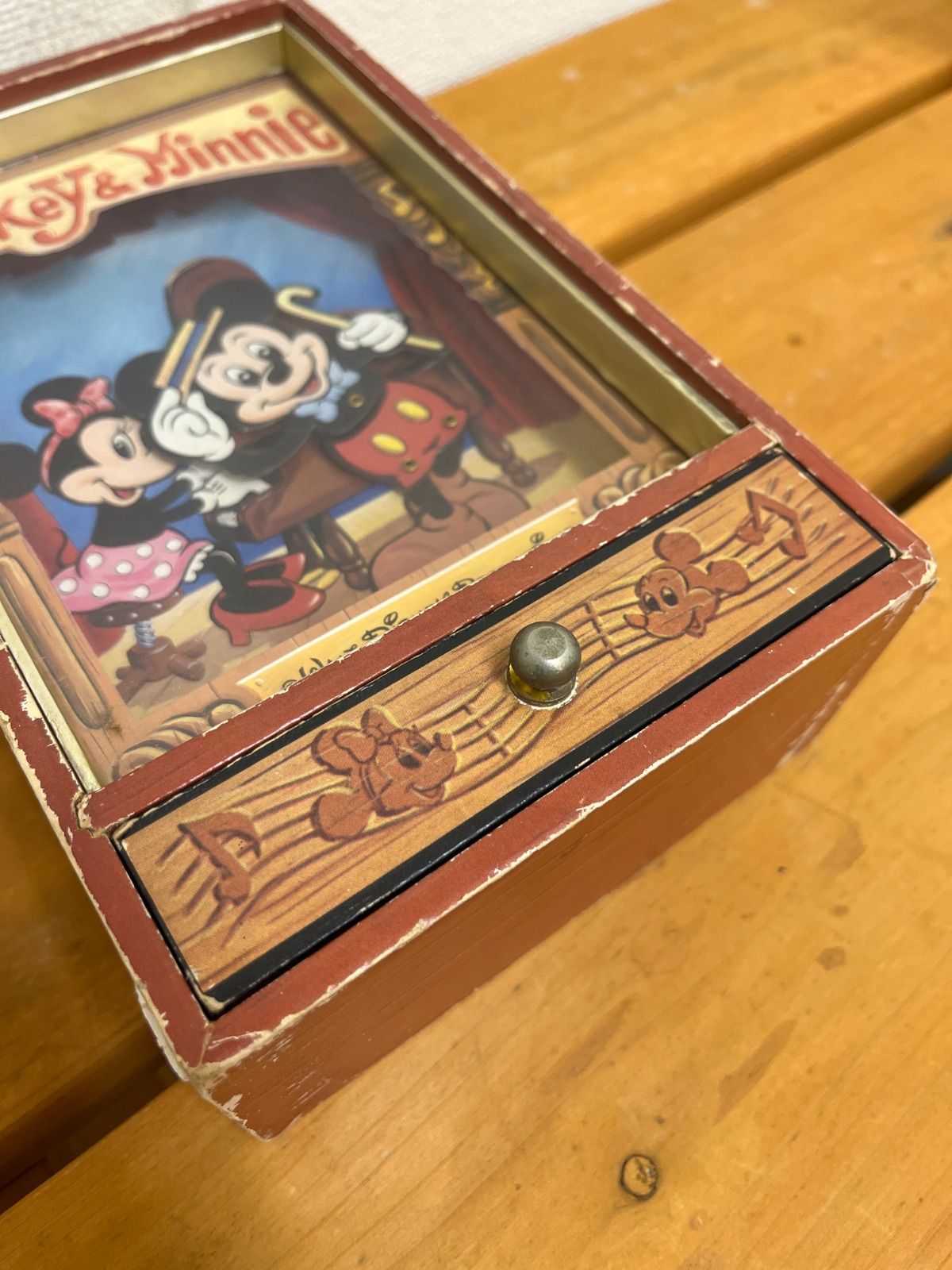 希少】昭和レトロ ミッキーマウス ミニー オルゴール ウォルト