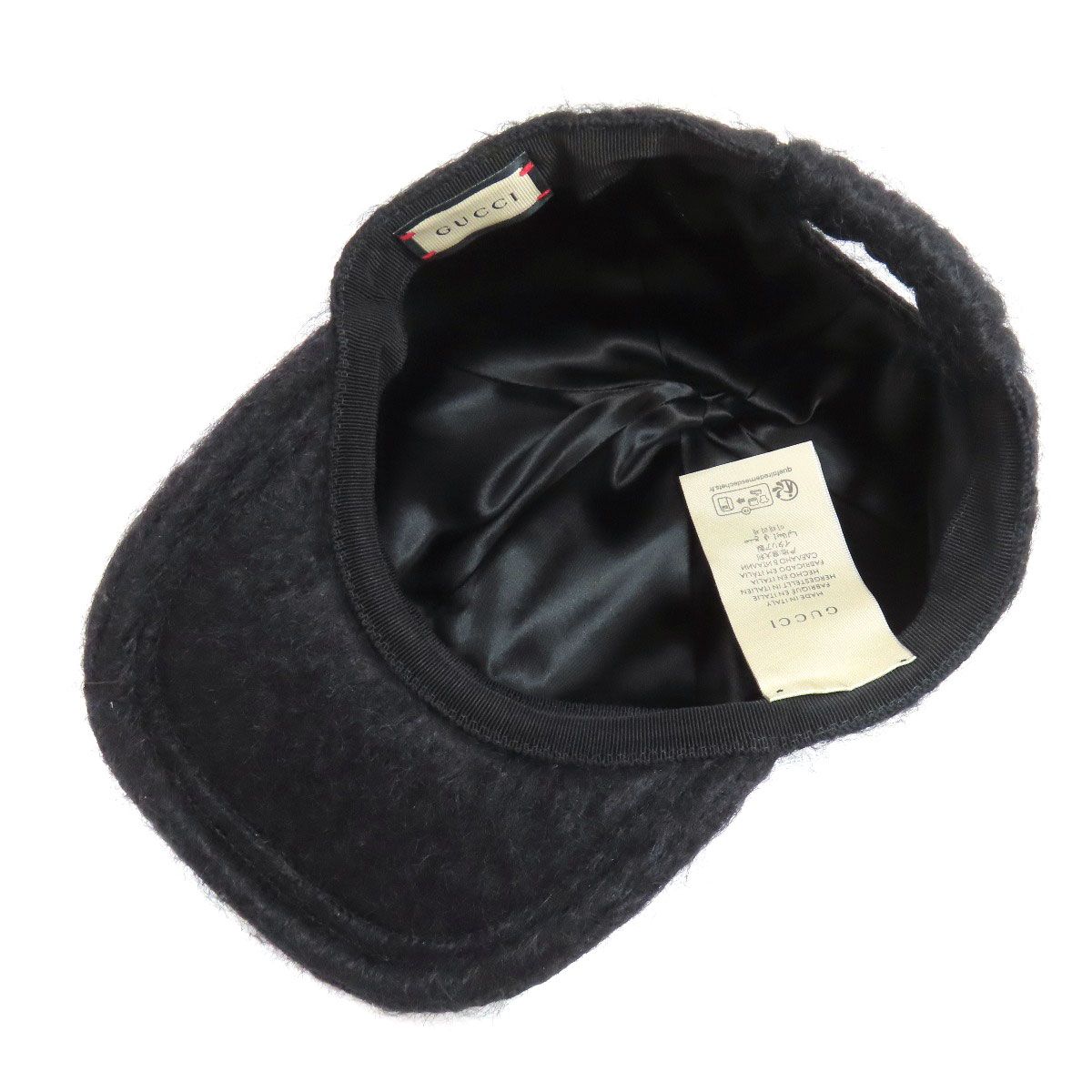 GUCCI グッチ 729349 ベースボールキャップ ダブルG 帽子 モヘヤ レディース [中古] GUCCI グッチ 729349 ダブルG ベースボールキャップ 帽子 モヘヤ