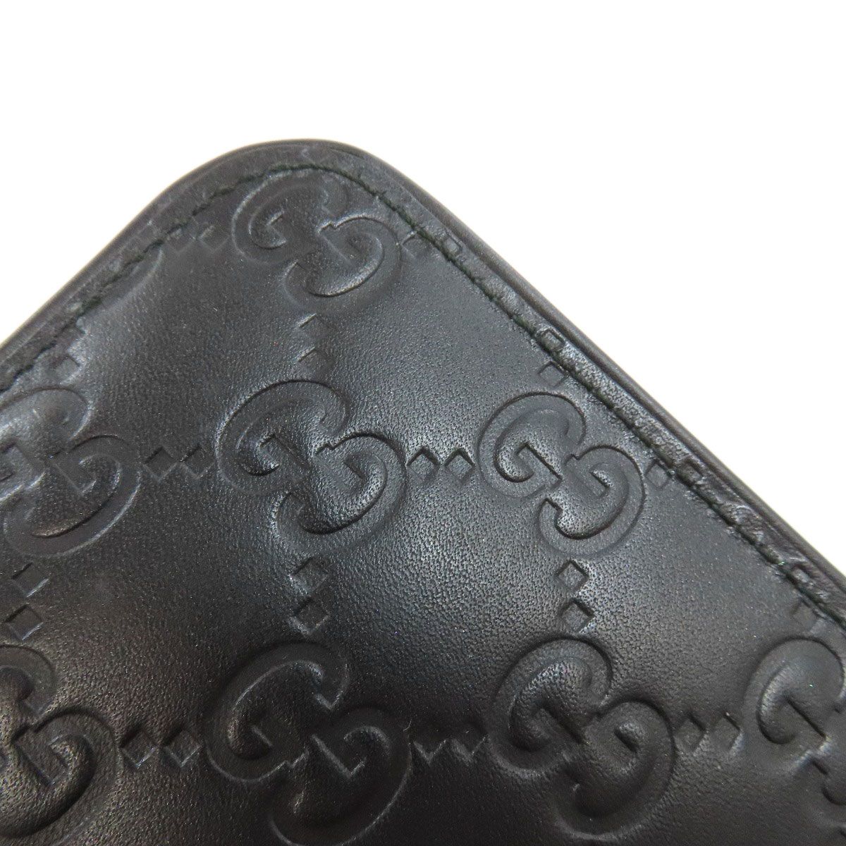 GUCCI グッチ 233183 GGシグネチャー シマ コインケース レザー