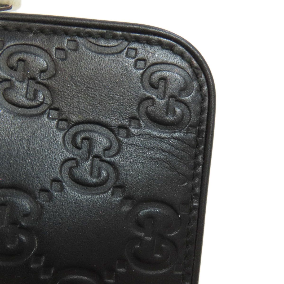 GUCCI グッチ 233183 GGシグネチャー シマ コインケース レザー