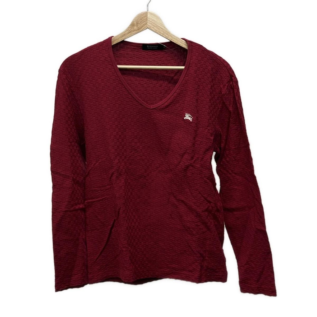 美品 BURBERRY BLACK LABEL 長袖カットソー ブラック 極美品 大人気 L 