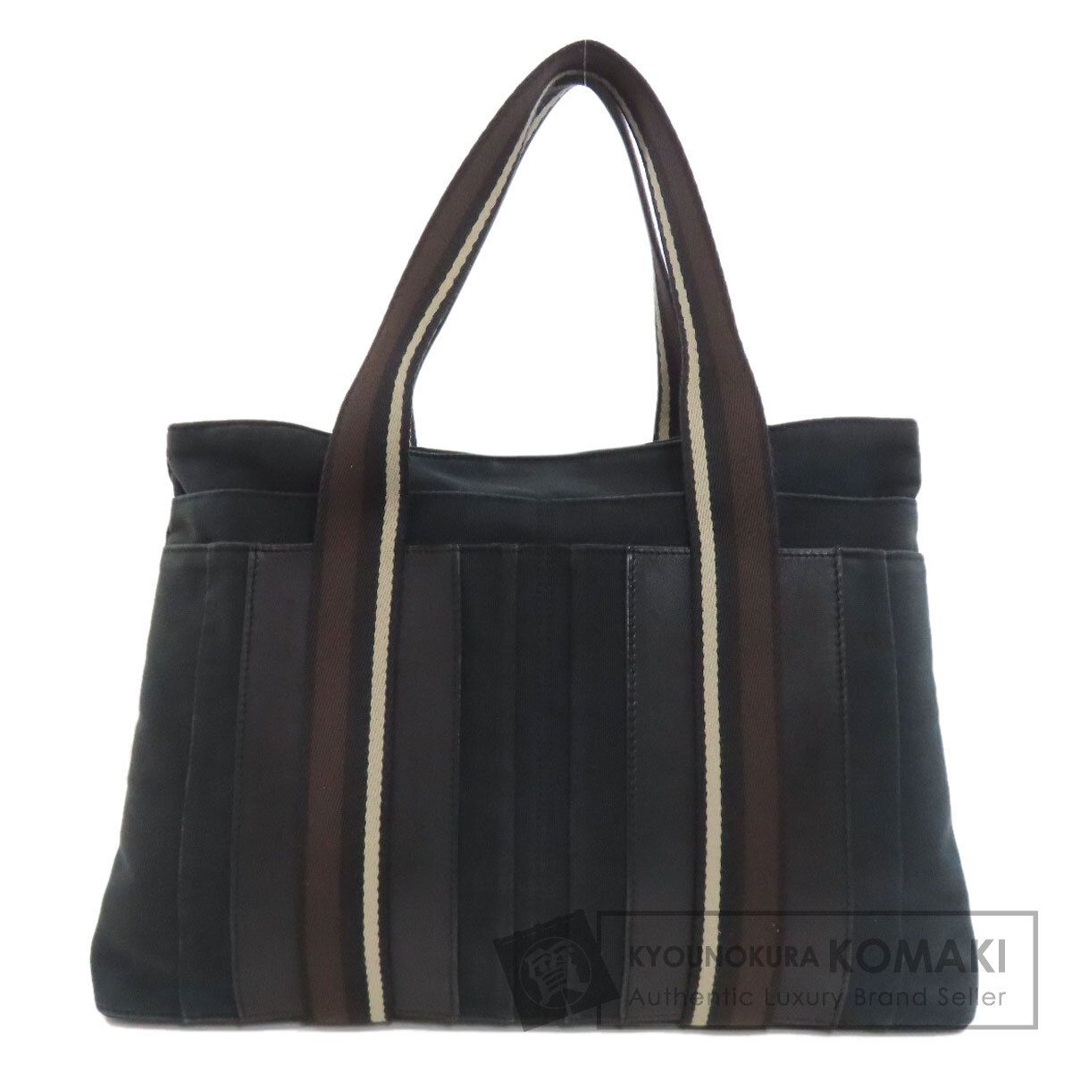 HERMES エルメス トロカホリゾンタルMM トートバッグ キャンバス 
